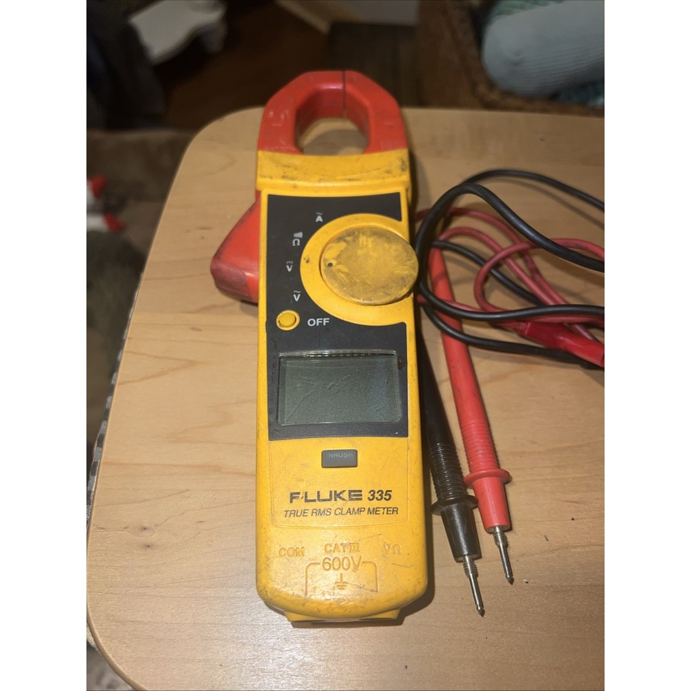 Fluke 335 TRMS 600 Amp AC Current Clamp Meter Tested Working With Case